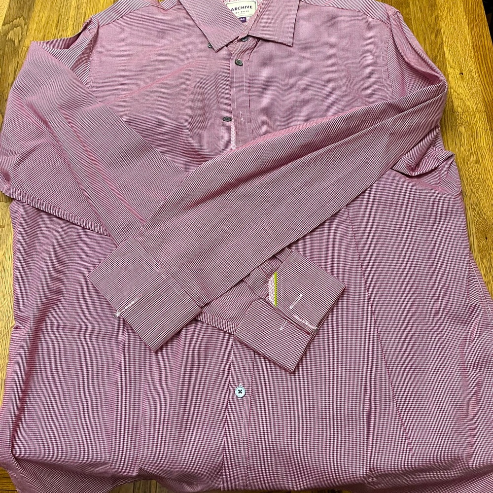 Dress casual Ted Baker cuff link dress shirt.   Never worn without tags.